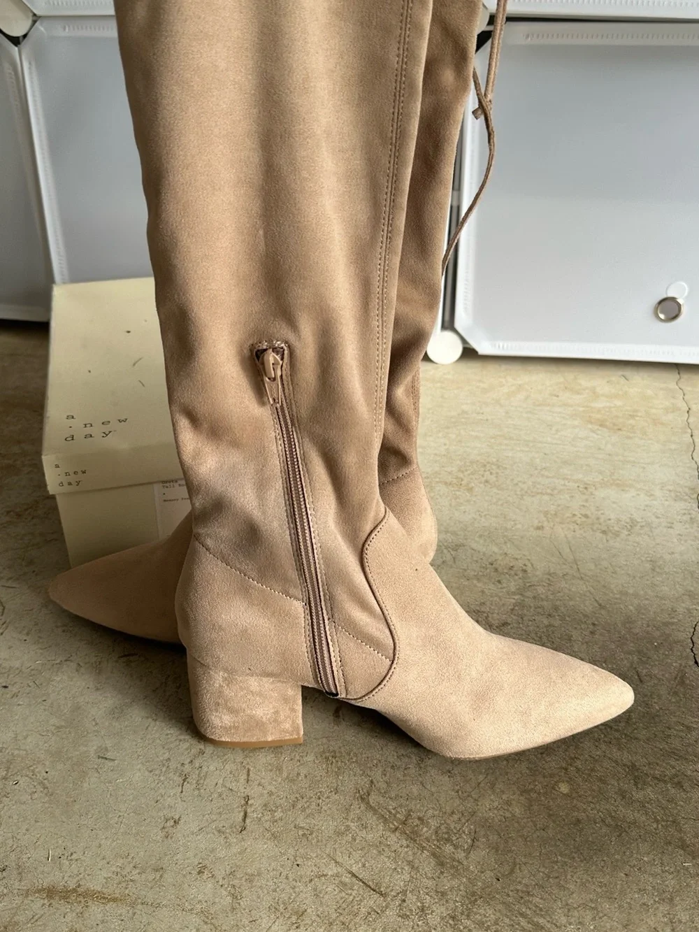 a new day Suede Over-the-Knee Boots in Tan